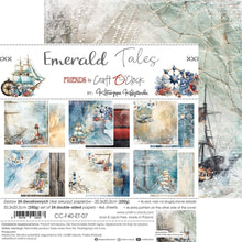 Charger l&#39;image dans la galerie, Ensemble de papiers de format moyen Emerald Tales 8 x 8 pouces (CC-F40-ET-09)
