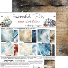 Charger l&#39;image dans la galerie, Ensemble de papiers de format moyen Emerald Tales 8 x 8 pouces (CC-F40-ET-09)
