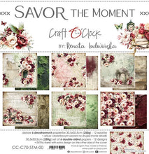 Charger l&#39;image dans la galerie, Savor The Moment 12x12 Inch Paper Set (CC-C70-STM-00) de Craft O&#39;Clock
