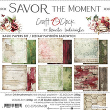 Charger l&#39;image dans la galerie, Savor The Moment 8x8 Inch Basic Papers Set (CC-C70-STM-08) de Craft O&#39;Clock
