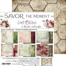 Charger l&#39;image dans la galerie, Savor The Moment 8x8 Inch Basic Papers Set (CC-C70-STM-08) de Craft O&#39;Clock
