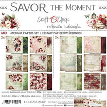 Charger l&#39;image dans la galerie, Savor The Moment 8x8 Inch Medium Papers Set (CC-C70-STM-09) de Craft O&#39;Clock
