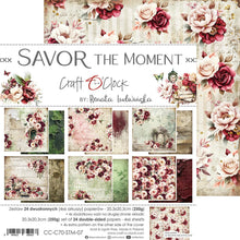 Charger l&#39;image dans la galerie, Savor The Moment 8x8 Inch Medium Papers Set (CC-C70-STM-09) de Craft O&#39;Clock
