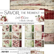 Charger l&#39;image dans la galerie, Savor The Moment 8x8 Inch Medium Papers Set (CC-C70-STM-09) de Craft O&#39;Clock
