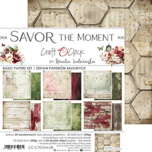 Charger l&#39;image dans la galerie, Savor The Moment 8x8 Inch Medium Papers Set (CC-C70-STM-09) de Craft O&#39;Clock
