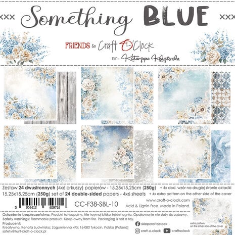 Something Blue 6x6 Inch Paper Set (CC-F38-SBL-10)
