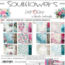 Charger l&#39;image dans la galerie, Soulflowers 8x8 Inch Medium Papers Set (CC-C67-SS-09) de Craft O&#39;Clock
