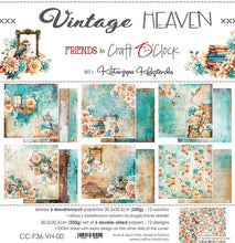 Charger l&#39;image dans la galerie, Vintage Heaven 12x12 Inch Paper Set (CC-F36-VH-00) de Craft O&#39; Clock
