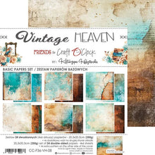 Charger l&#39;image dans la galerie, Vintage Heaven 8x8 Inch Basic Papers Set (CC-F36-VH-08) de Craft O&#39; Clock
