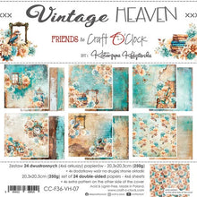 Charger l&#39;image dans la galerie, Vintage Heaven 8x8 Inch Paper Set (CC-F36-VH-07)de Craft O&#39; Clock
