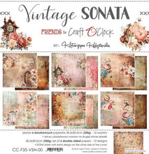 Charger l&#39;image dans la galerie, Vintage Sonata 12x12 Inch Paper Set (CC-F35-VSN-00) de Craft O&#39;Clock
