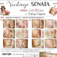 Charger l&#39;image dans la galerie, Vintage Sonata 8x8 Inch Medium Papers Set (CC-F35-VSN-09) de Craft O&#39;Clock
