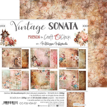 Charger l&#39;image dans la galerie, Vintage Sonata 8x8 Inch Medium Papers Set (CC-F35-VSN-09) de Craft O&#39;Clock
