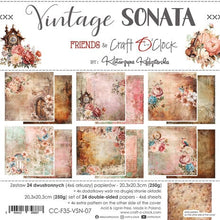 Charger l&#39;image dans la galerie, Vintage Sonata 8x8 Inch Paper Set (CC-F35-VSN-07) de Craft O&#39;Clock
