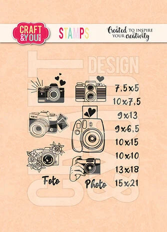 Mini Cameras Set Stamps (CYD-CS035)Craft & You Design