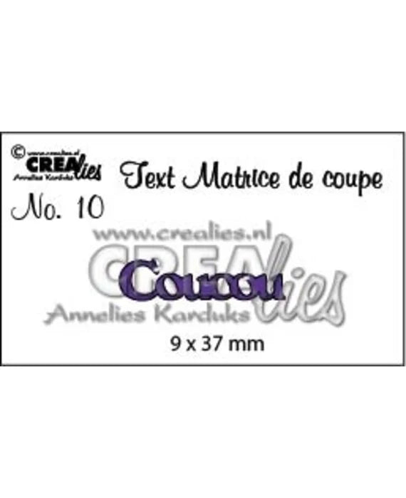 Text Dies French No. 10 