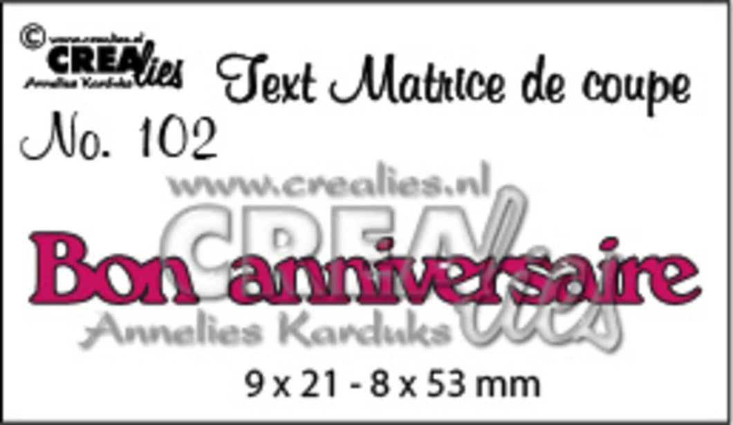 Text Dies French No. 102 