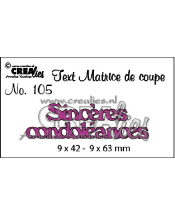 Text Dies French No. 105 