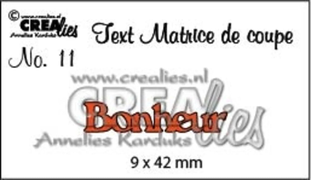 Text Dies French No. 11 