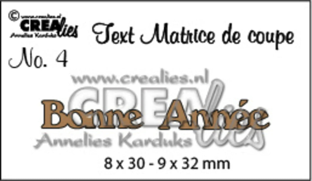 Text Dies French No. 4 Bonne Année (CLTM04)