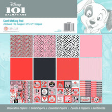 Charger l&#39;image dans la galerie, &quot;101 dalmatians&quot;  Card Making Pad  30x30 cm (DYP0065)
