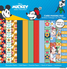 Charger l&#39;image dans la galerie, &quot;Mickey and friends&quot;  Card Making Pad  30x30 cm (DYP0063)
