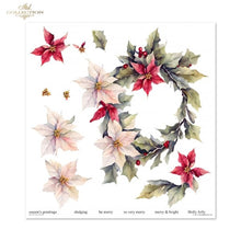 Charger l'image dans la galerie, Bloc Papier 30x30 "Couronne d'Hiver" - ITD Collection (SLS-078)
