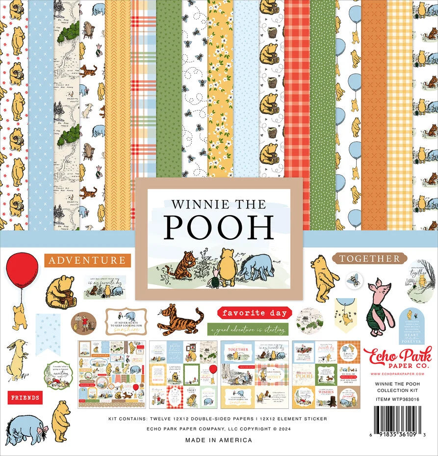 Winnie The Pooh 12x12 Inch Collection kit Paper Pack (WTP363016)