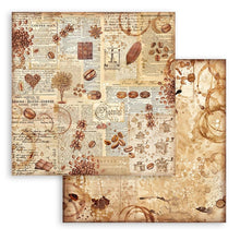 Charger l&#39;image dans la galerie, Bloc de papier  &quot;Coffee and chocolate&quot; Stamperia 20.3 cm x 20.3cm (SBBS93)
