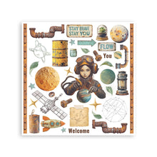 Charger l'image dans la galerie, Rub-on Kit 15,5x15,5 "A New Beginning" - Stamperia (DFLRBX10)
