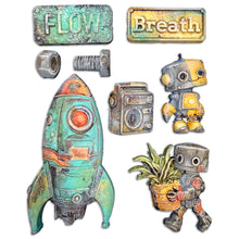 Charger l'image dans la galerie, Moule Souple A5 "A New Beginning" Robots - Stamperia (K3PTA5679)
