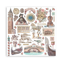 Charger l&#39;image dans la galerie, &quot;Venice city of art&quot; de Stamperia bloc Papier double Face 10 feuilles 20.3X20.3 (SBBS128)
