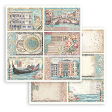 Charger l&#39;image dans la galerie, &quot;Venice city of art&quot; de Stamperia bloc Papier double Face 10 feuilles 20.3X20.3 (SBBS128)
