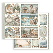 Charger l'image dans la galerie, Bloc Papier White Christmas 20x20 - Stamperia SBBS146 - feuille 8
