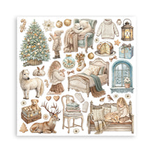 Charger l'image dans la galerie, Bloc Papier White Christmas 20x20 - Stamperia SBBS146 - feuille 11

