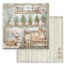 Charger l'image dans la galerie, Bloc Papier White Christmas 20x20 - Stamperia SBBS146 - feuille 1
