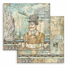 Charger l'image dans la galerie, Bloc Papier 15x15 cm "Sir Vagabond Aviator" - Stamperia (SBBXS18)

