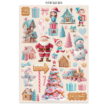 Charger l&#39;image dans la galerie, junk journal, découpes, fonds - &quot;Candy Christmas&quot; (SBJK01)
