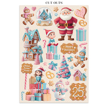 Charger l&#39;image dans la galerie, junk journal, découpes, fonds - &quot;Candy Christmas&quot; (SBJK01)
