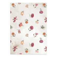 Charger l'image dans la galerie, Page du mini junk journal Our Way : motif floral rose ancien sur cardstock
