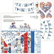 Charger l&#39;image dans la galerie, &quot;Sea Story&quot; Elements &amp; Basic 8x8 Inch Paper Pad (LEM-SEASTO-03)
