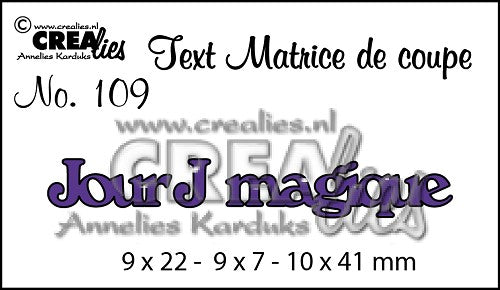 Text Dies French No. 109 