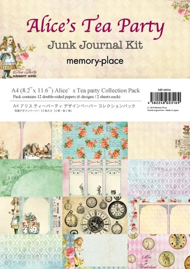 Pack de papiers A4 Alice's Tea Party (MP-60316)