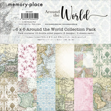 Charger l&#39;image dans la galerie, &quot;Around the World&quot;  Paper Pack 15X15 cm de Memory-Place (MP-60609)

