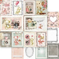 Charger l&#39;image dans la galerie, &quot;Beary Sweet&quot;  Paper Pack 20x20 cm de Asuka studio (MP-61222)
