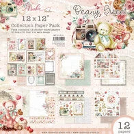 Charger l&#39;image dans la galerie, &quot;Beary Sweet&quot;  Paper Pack 20x20 cm de Asuka studio (MP-61222)
