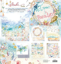 Charger l&#39;image dans la galerie, Pack de papier Bienvenue au paradis 12 x 12 pouces (MP-60614)
