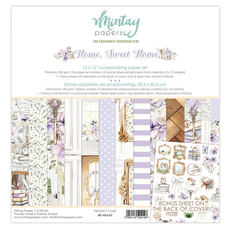 Home, Sweet Home 30x30 cm Scrapbooking Paper Set de Mintay (MT-HSH-07)