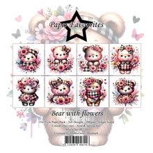 Charger l&#39;image dans la galerie, &quot;Bear With Flowers &quot;15x15 cm Paper Pack (PF520)
