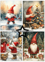Charger l&#39;image dans la galerie, Bloc de papier A6 Gnomes de Noël - Paper Favourites (PFA593)
